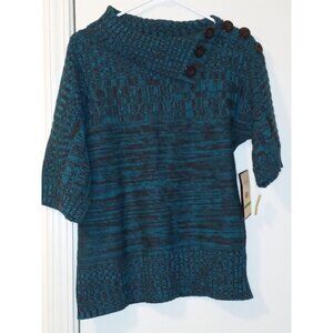 Multiples Short Sleeved Sweater Casual Knit Size Large